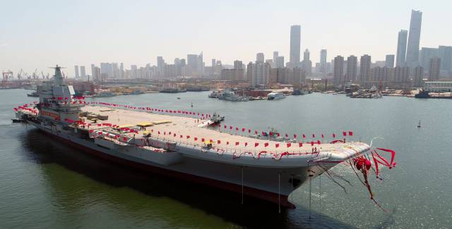El segundo portaaviones lanzado por China.