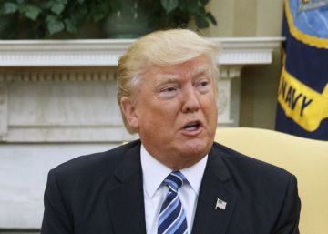 Mauricio Macri junto a Donald Trumo en Washington este jueves.