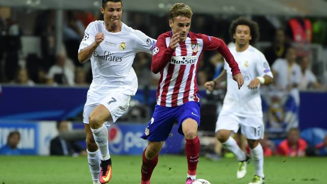 Cristiano y Griezmann, en la final de Milán hace un año.