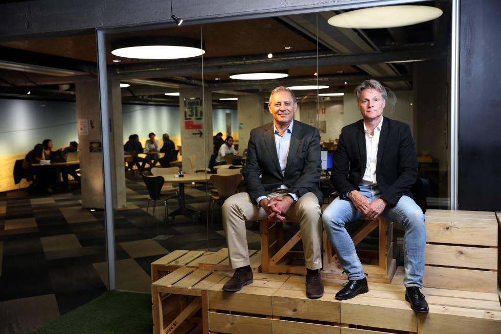 José Alemany, fundador de Funds Link, y Hans Svanbom, creador de Swan Water Solutions, a la derecha.