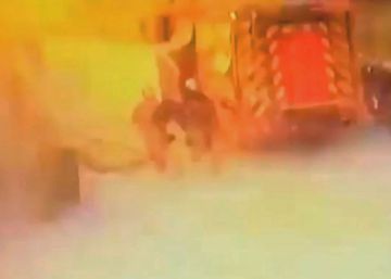 Emergencias difunde el vídeo de momento del la explosión en Arganda del Rey