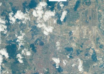 Madrid, vista desde la Estación Espacial Internacional