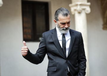 Con Antonio Banderas