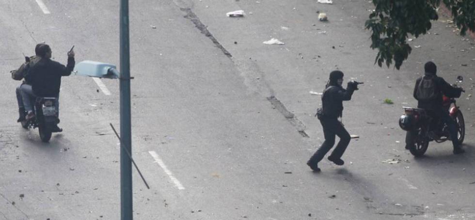 Groups of pro-government civilians known as colectivos have been accused of intimidating protestors.