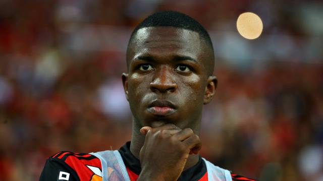 Vinicius Junior, con el Flamengo.