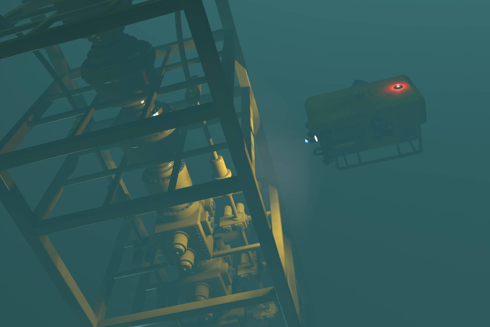 Imagen de los pequeños submarinos autónomos capaces de detectar fugas de crudo en oleoductos.