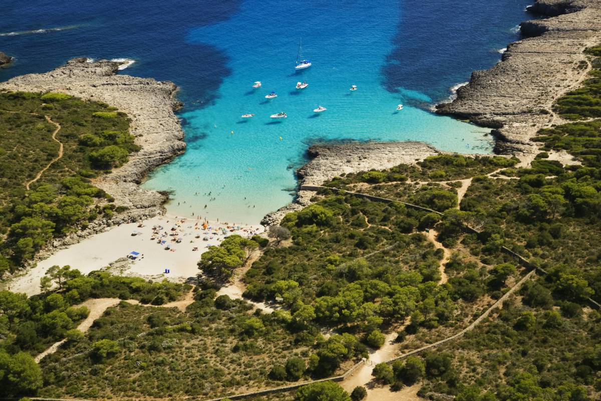 Es Talaier beach in Ciudadela, Menorca.