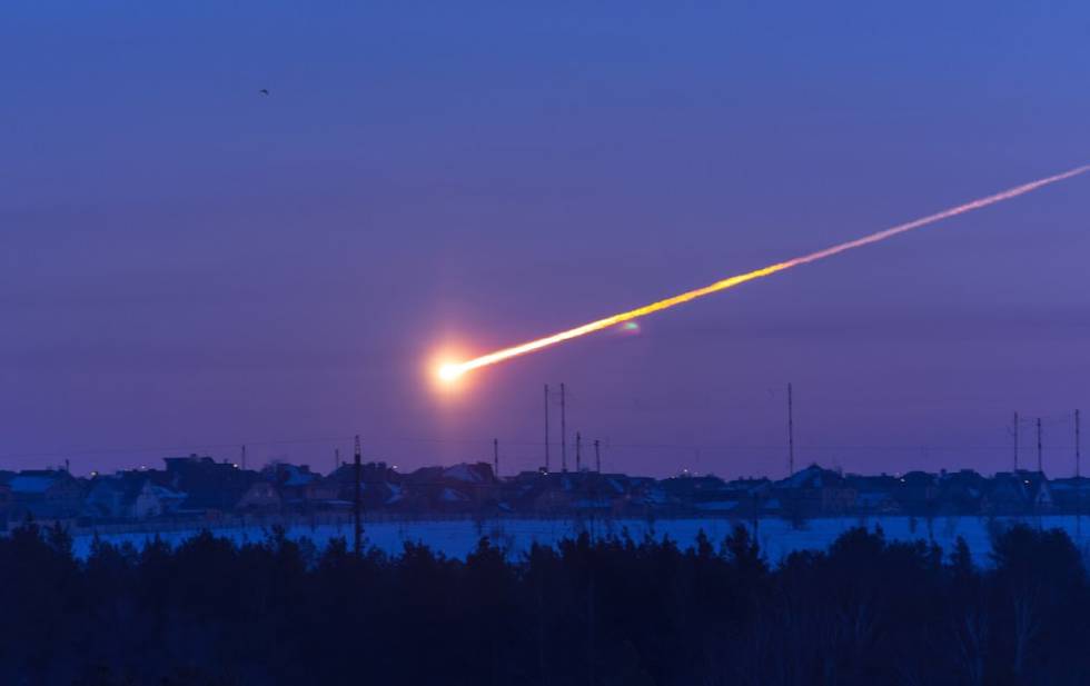 El meteorito de Cheliábinsk (Rusia), en 2013