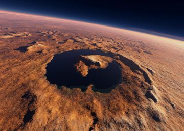 Un lago en Marte como los de la Tierra Un lago en Marte como los de la Tierra