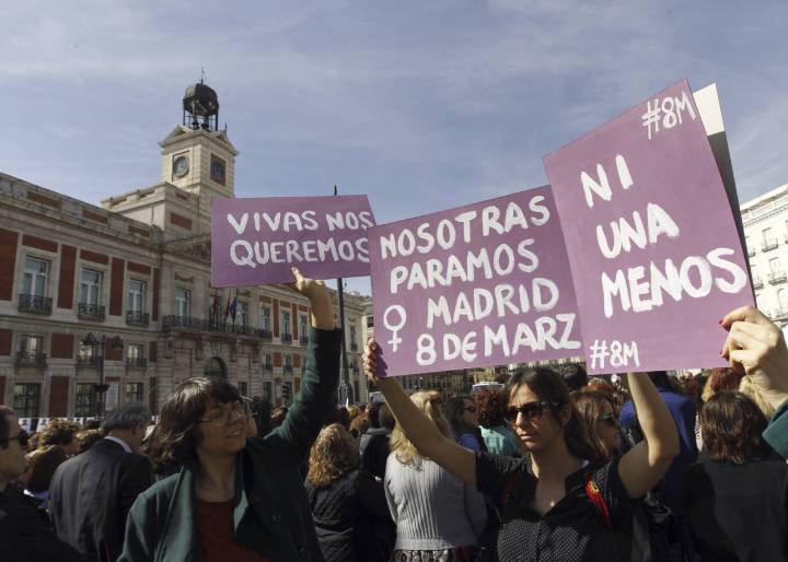 Thousands of women march in Spain to demand equal rights Thousands of women march in Spain to demand equal rights