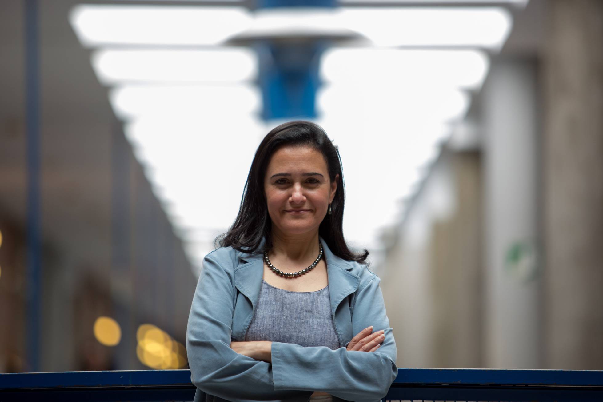 Linda Amaral, después de la entrevista