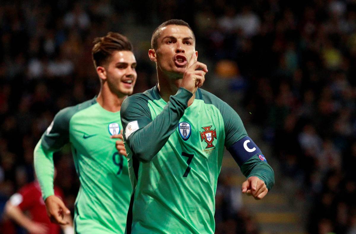 Cristiano Ronaldo con la selección de Portugal.