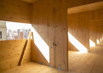La construcció de la Borda, en imatges La construcció de la Borda, en imatges
