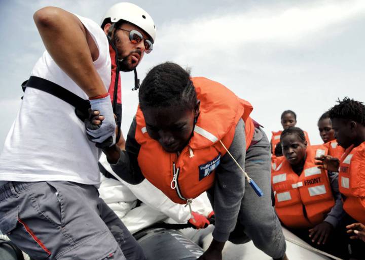 Salah, el refugiado sirio en primera línea de rescate en el Mediterráneo Salah, el refugiado sirio en primera línea de rescate en el Mediterráneo