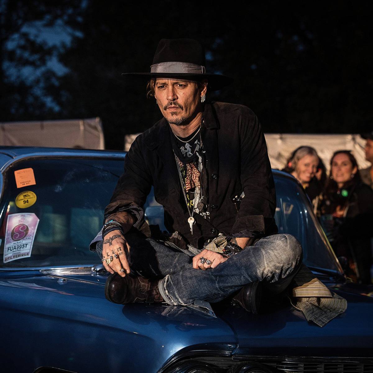 Johnny Depp, en Glastonbury.