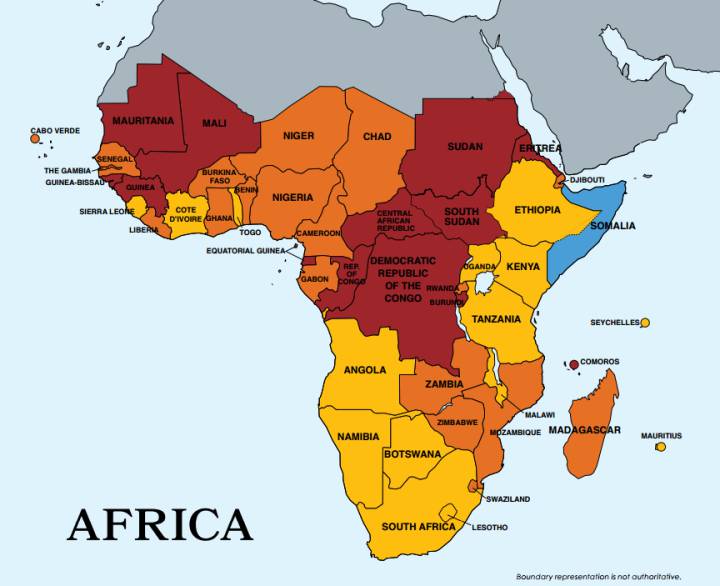 África, en la lista negra sobre tráfico de personas