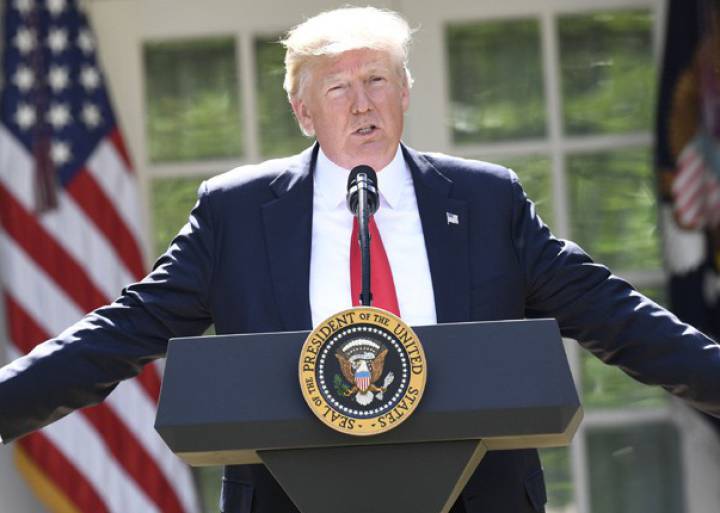 Trump retira a EE UU del Acuerdo de París contra el cambio climático Trump retira a EE UU del Acuerdo de París contra el cambio climático