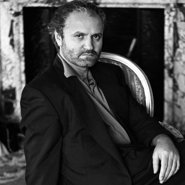 Gianni Versace, durante una visita a Madrid en 1990.