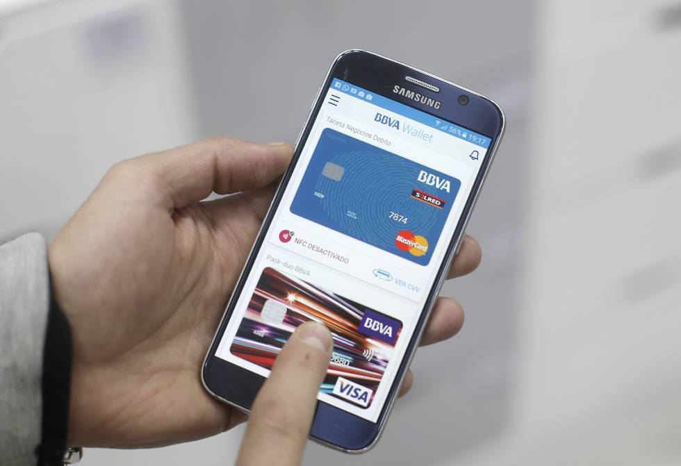 Un pantallazo de la 'app' del BBVA.