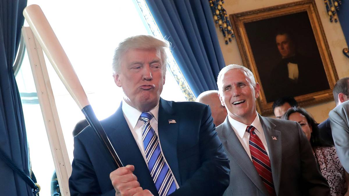 Donald Trump durante una muestra de productos 'Made in America'.