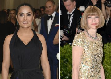 Salma Hayek demuestra que Anna Wintour no es tan seria como parece Salma Hayek demuestra que Anna Wintour no es tan seria como parece