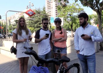 Una carrera por el centro de Madrid para probar el medio más eficaz Una carrera por el centro de Madrid para probar el medio más eficaz