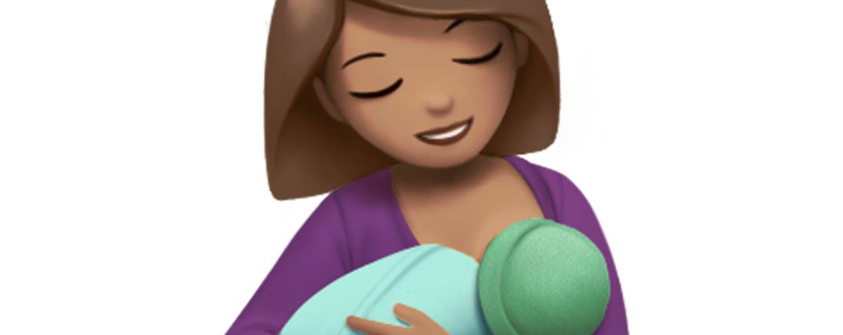 El emoji de la madre dando el pecho de Apple.