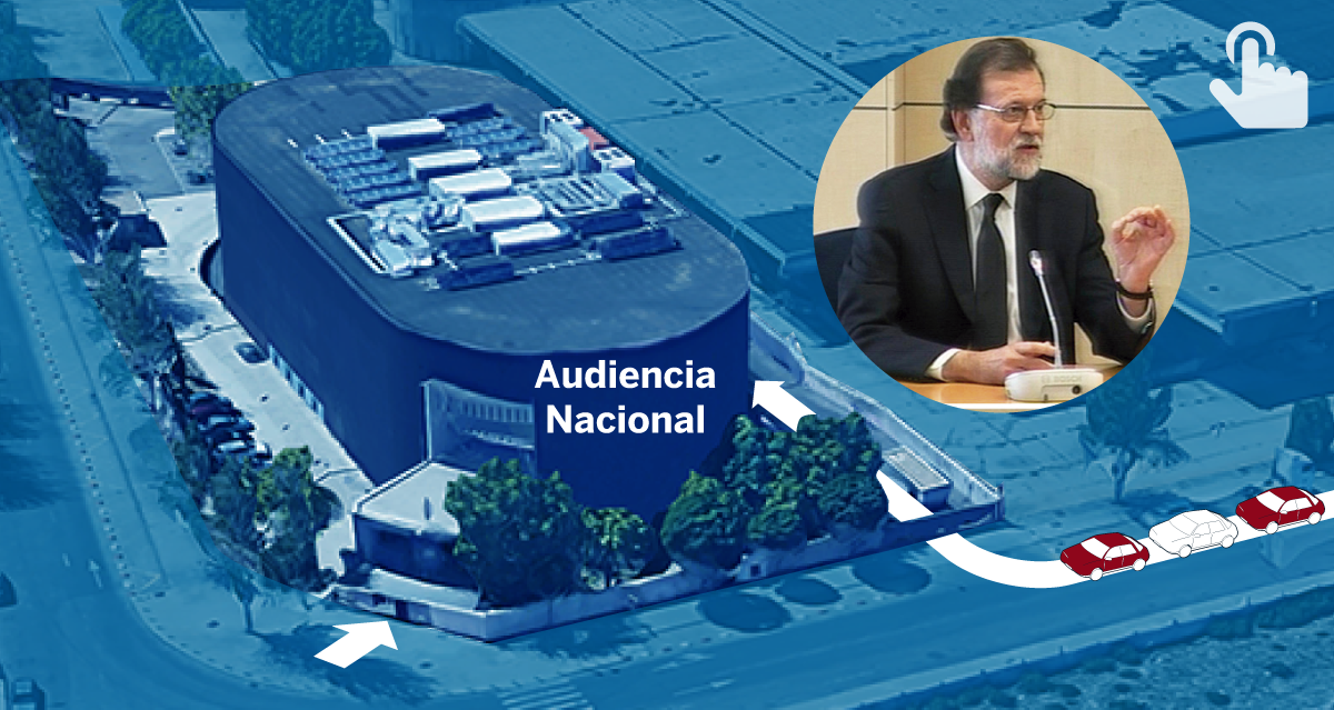 Declaración de Mariano Rajoy en la Audiencia Nacional