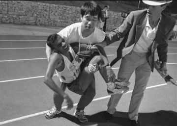 Los últimos del maratón olímpico de Barcelona 92