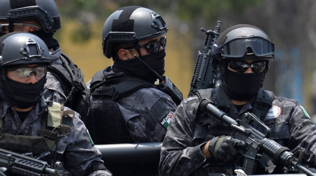 Policía en la ciudad de México.