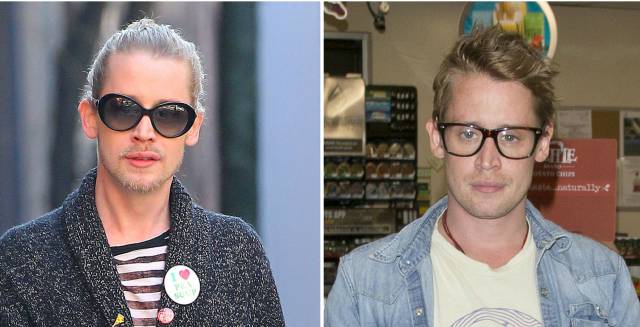 Macaulay Culkin, en marzo de 2015. A la derecha, en la foto compartida en su Twitter.