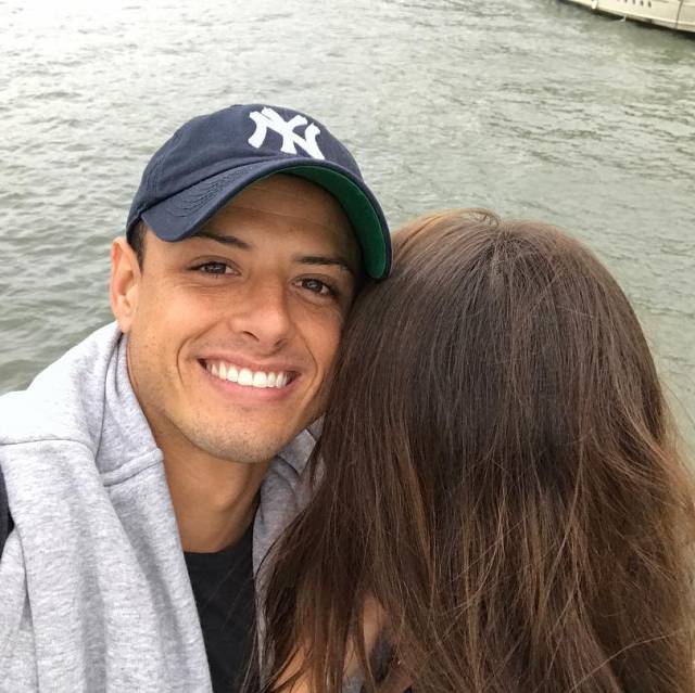 La fotografía publicada por Chicharito en su cuenta de Instagram.