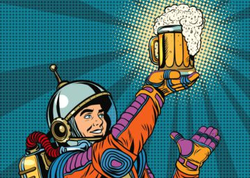 Como o universo nada literalmente em álcool?