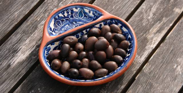 Home cured olives.