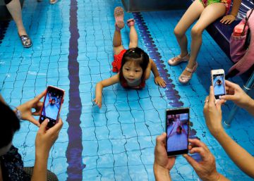 Una piscina olímpica en el metro