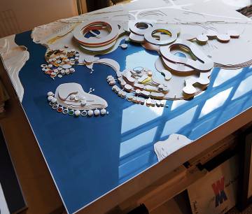 Parece una maqueta de los títulos de ‘Juego de tronos’, pero es de uno de sus proyectos.