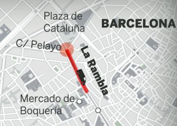 Así ha sido el recorrido de la furgoneta del atentado de Barcelona Así ha sido el recorrido de la furgoneta del atentado de Barcelona