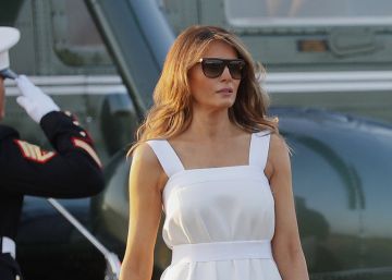 Melania Trump se viste (otra vez) de Delpozo Melania Trump se viste (otra vez) de Delpozo