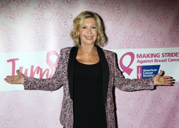 Olivia Newton-John, durante una actividad contra el cáncer de mama en Las Vegas en 2016.