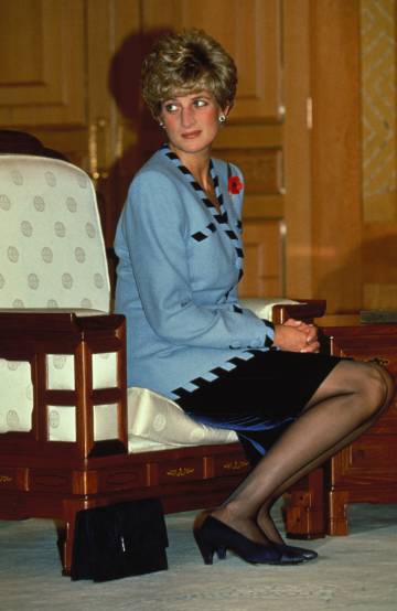 Diana de Gales, en enero de 1990.