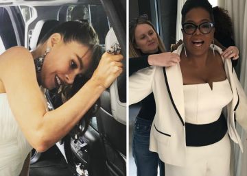 Los famosos enseñan en las redes la cara oculta de los Emmy