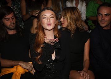 Pero ¿qué hace Lindsay Lohan en todos los desfiles de la Semana de la Moda de Madrid?