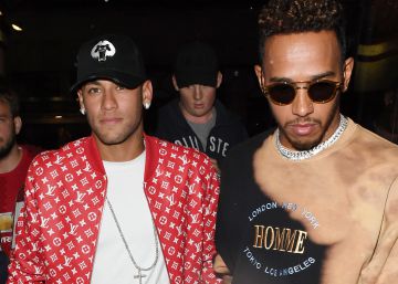 Neymar y Lewis Hamilton, días de fiesta en Londres Neymar y Lewis Hamilton, días de fiesta en Londres