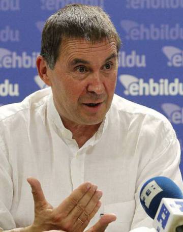 Arnaldo Otegi, leader of the Basque far-left EH Bildu group.