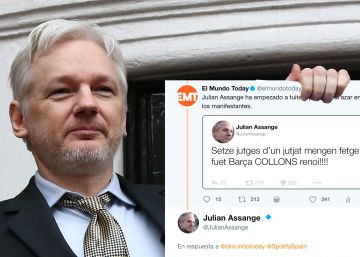 Julian Assange falls for satirical story from Spanish website El Mundo Today