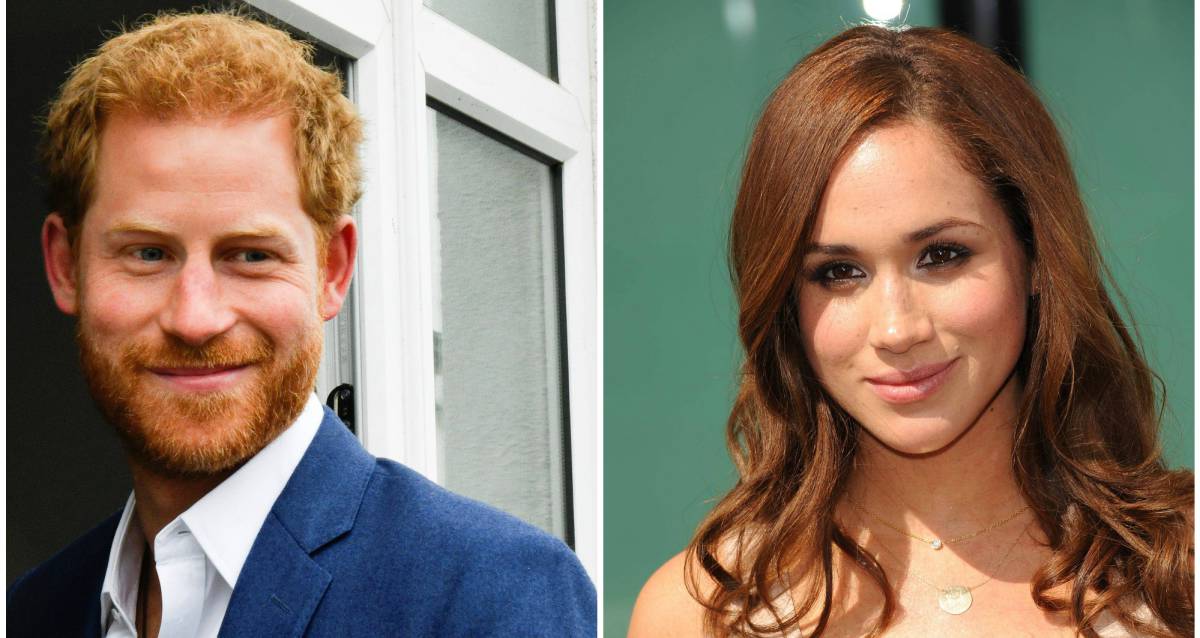 Enrique de Inglaterra y su novia, la actriz Meghan Markle.