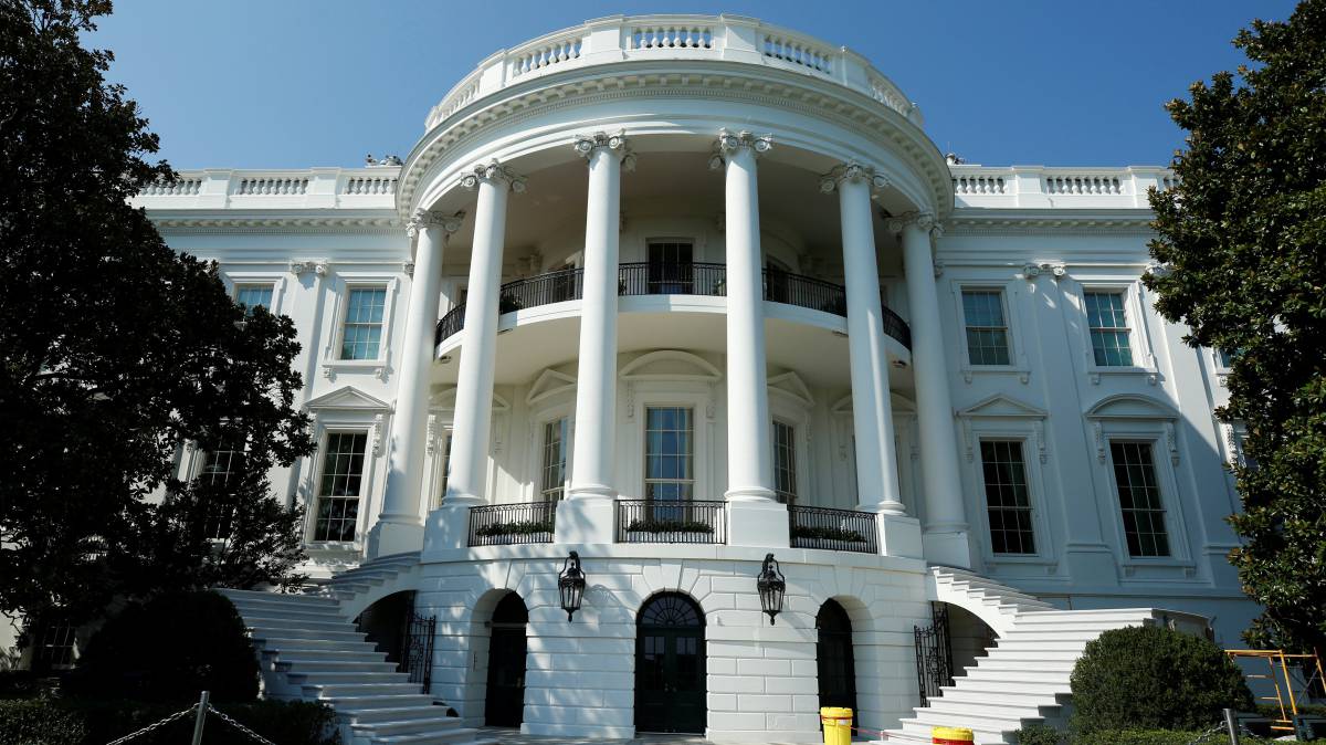 Exterior de la Casa Blanca.