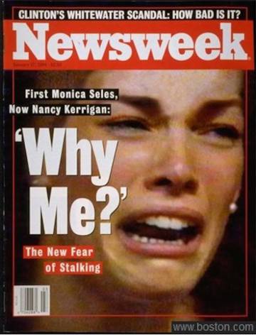Las imágenes de Nancy Kerrigan gritando de dolor y preguntando