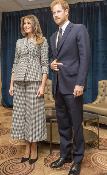 Melania Trump y el príncipe Enrique de Inglaterra, durante los Juegos Invictus en Toronto.