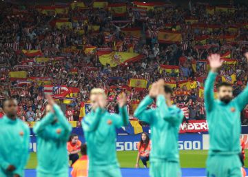 Atlético de Madrid - Barcelona, la Liga Santander en imágenes